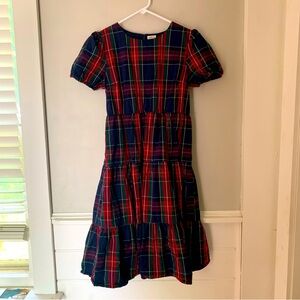 J Crew Crewcuts Dress 14 Girls Plaid Cotton